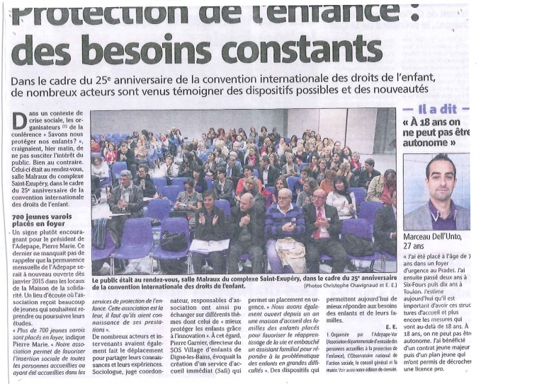 Aperçu du scan : Protection de l'enfance: Besoins Constants