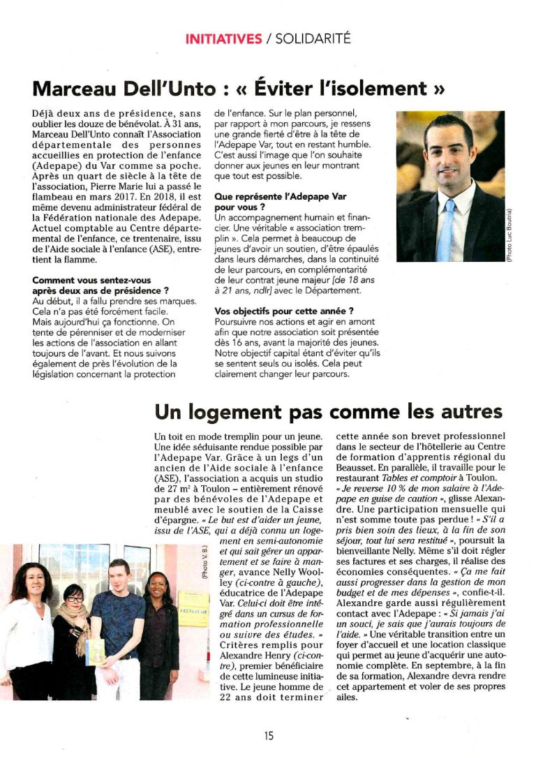 Aperçu du scan : L'ADEPAPE Var sur #Nous - P4