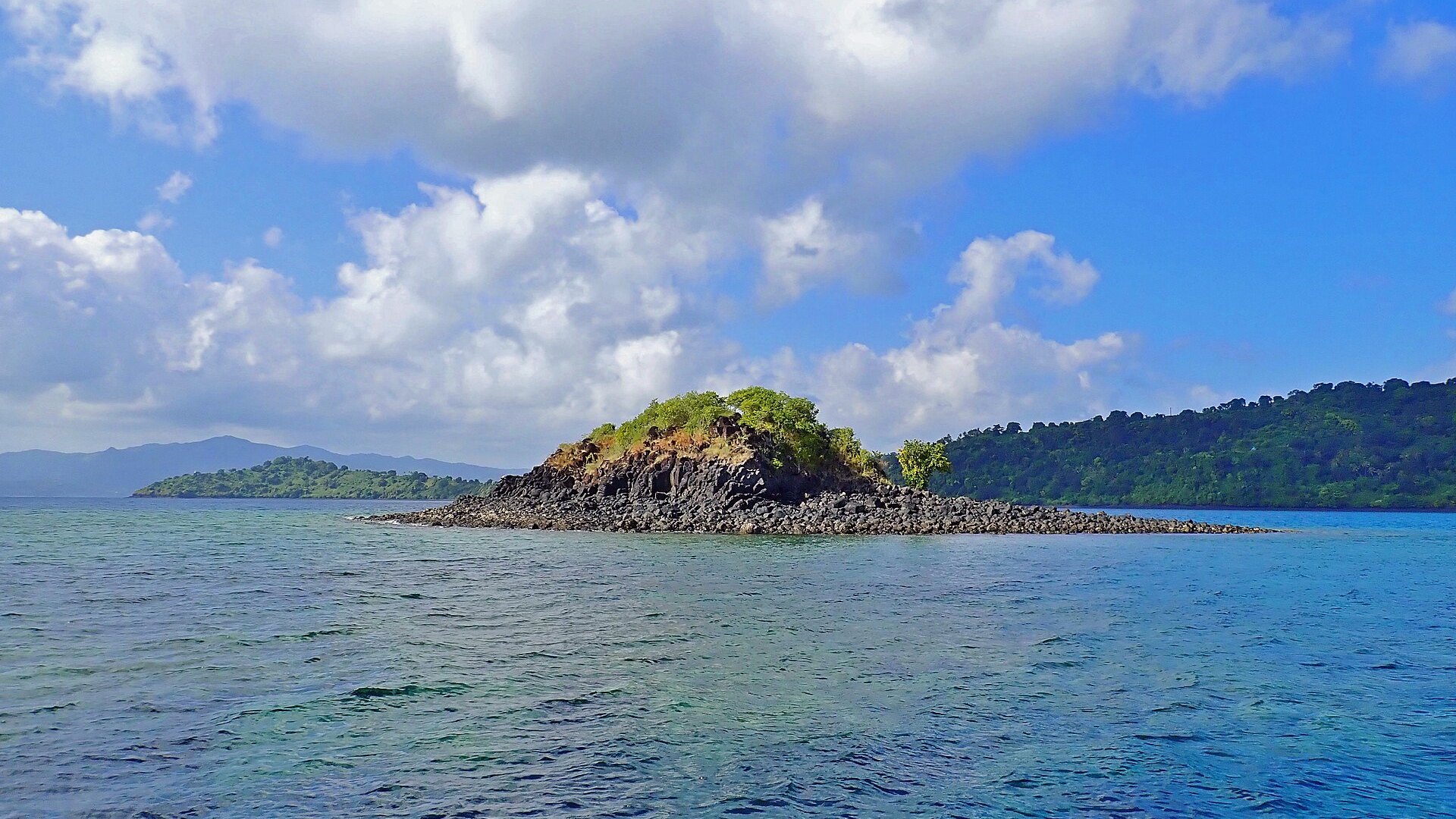 Un îlot dans le lagon de Mayotte.