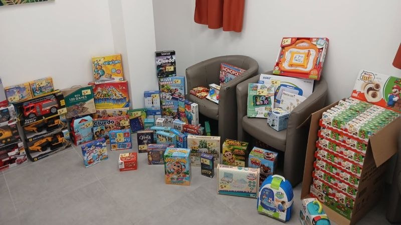 Jouets et jeux réunis pour une collecte solidaire.