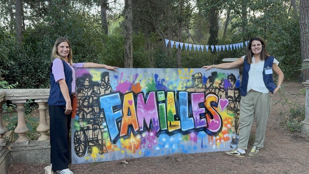 Une fresque collective réalisée à l’occasion de la Fête des familles. Source : UDAF du Var.
