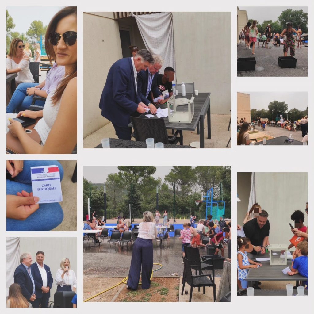 Montage de moments partagés au village SOS de Besse.