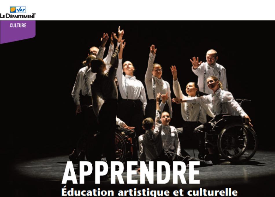 Affiche du programme culturel présenté par le Département du Var.